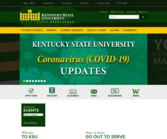 Kysu.edu(Kentucky State University) Screenshot