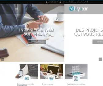 Kyxar.fr(Agence web Kyxar) Screenshot