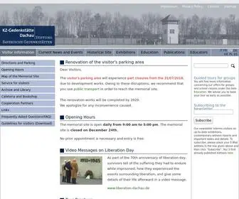KZ-Gedenkstaette-Dachau.de(Besucherinformation) Screenshot