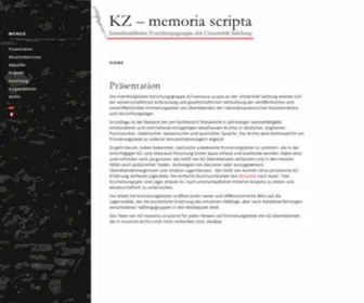 KZ-Memoria.net(Eine weitere WordPress) Screenshot