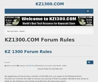 KZ1300.com(Recent Topics) Screenshot