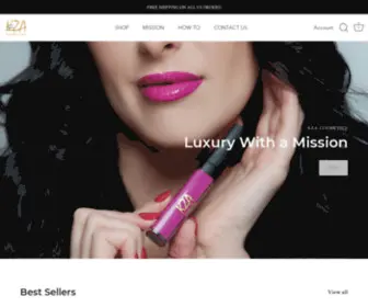 Kzacosmetics.com(Vegan & Cruelty Free Luxury Cosmetics) Screenshot