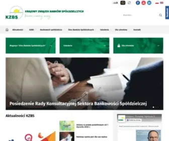 KZBS.pl(Krajowy Związek Banków Spółdzielczych reprezentuje interesy polskich banków spółdzielczych) Screenshot