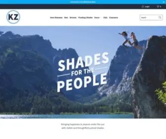 Kzgear.com(Shades for the People) Screenshot