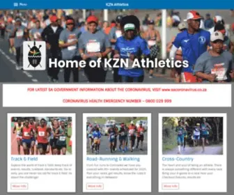 Kznathletics.co.za(KZN Athletics) Screenshot