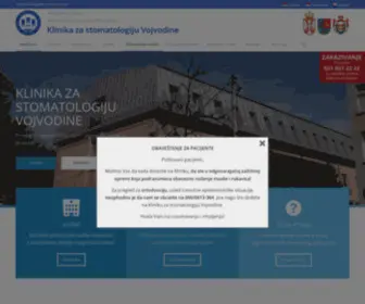 KZSV.rs(Klinika za stomatologiju Vojvodine) Screenshot