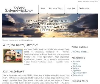 KZSZczecinek.pl(Kościół Zielonoświątkowy) Screenshot