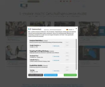 L-Mobile.com(L-mobile macht Geschäftsprozesse mobil) Screenshot