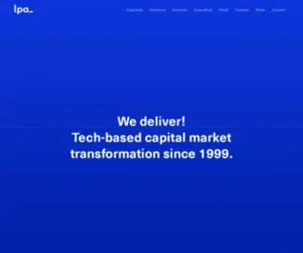 L-P-A.com(Capital Markets Technology) Screenshot
