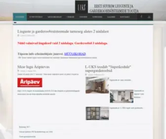 L-UKS.ee(Liuguksed ja garderoobid Eesti suurimalt liugustetootjalt) Screenshot