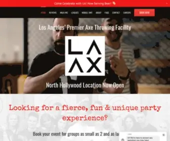 LA-AX.com(Axe Throwing Los Angeles) Screenshot