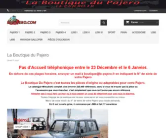 LA-Boutique-DU-Pajero.fr(La Boutique du Pajero) Screenshot