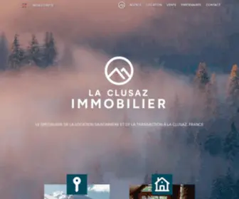 LA-Clusaz-Immobilier.com(LA Clusaz Immobilier) Screenshot