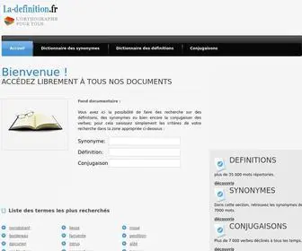 LA-Definition.fr(Synonymes de la langues française) Screenshot
