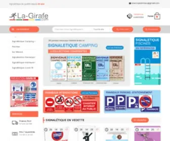 LA-Girafe.com(Signalétique campings) Screenshot