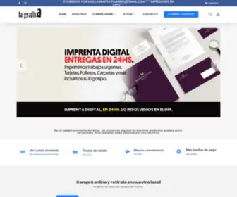 LA-Grafika.com.ar(Imprenta Digital La Grafika) Screenshot