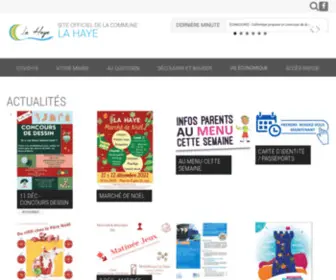 LA-Haye.fr(Site officiel de la Mairie de La Haye) Screenshot