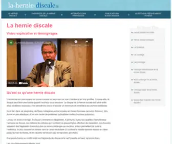 LA-Hernie-Discale.fr(La hernie discale : informations) Screenshot