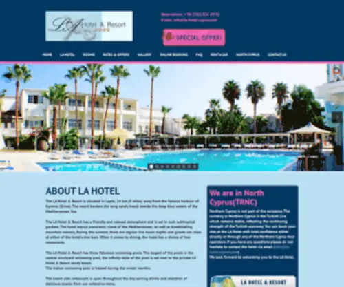 LA-Hotel-CYprus.com(LA Hotel & Resort in North Cyprus) Screenshot