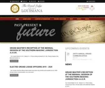 LA-Mason.com(Grand Lodge of the State of Louisiana) Screenshot