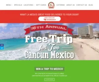 LA-Mesa.com(Best Mexican Food in the Midwest) Screenshot
