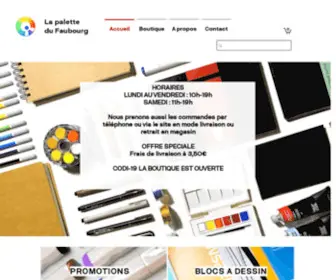 LA-Palette-DU-Faubourg.com(Materiels Beaux Arts Pour Artistes) Screenshot