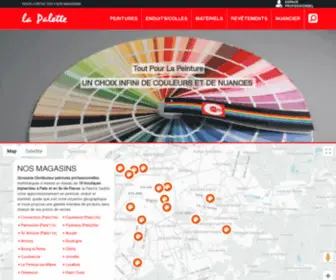 LA-Palette.com(Magasins de peintures de qualité sur Paris) Screenshot