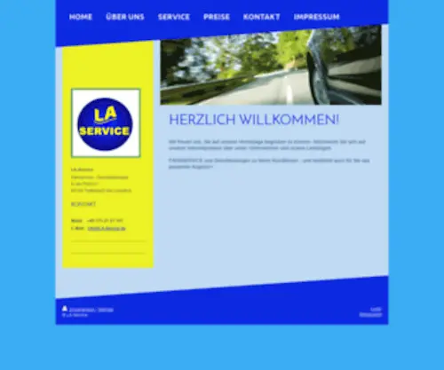 LA-Service.de(LA-Service, Fahrservice und Dienstleistungen) Screenshot