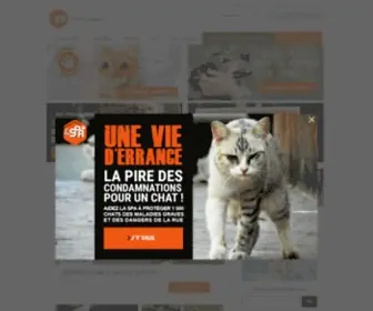 LA-Spa.fr(Découvrez le site de la Société Protectrice des Animaux (SPA)) Screenshot