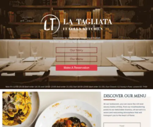 LA-Tagliata.com(La Tagliata) Screenshot