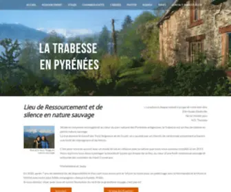 LA-Trabesse.fr(Lieu de Ressourcement et de silence en nature sauvage) Screenshot