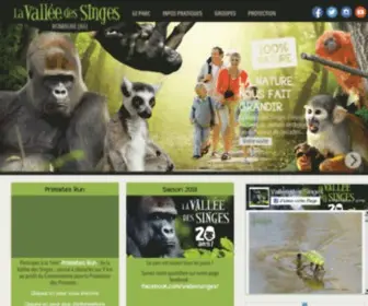 LA-Vallee-Des-Singes.fr(Singe) Screenshot