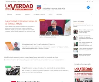 LA-Verdad.com.mx(La Verdad del Sureste ::: El periódico de la sociedad civil) Screenshot