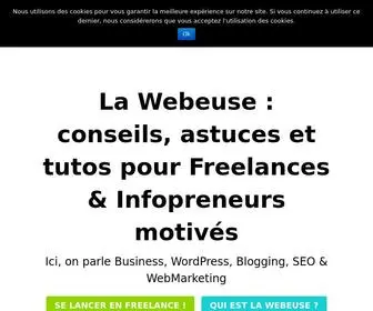 LA-Webeuse.com(La Webeuse : le blog qui vous aide à créer votre site WordPress) Screenshot