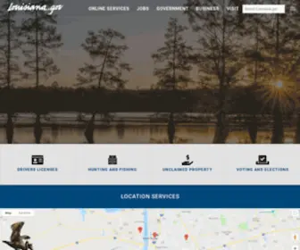 LA.gov(The official website of Louisiana) Screenshot