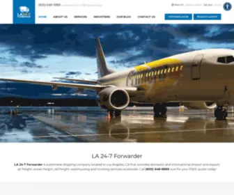 LA247Forwarder.com(Logistics, Shipping, Transportation) Screenshot