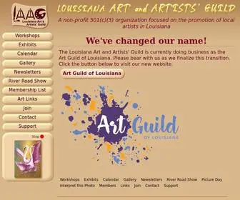 Laag-Site.org(Louisiana ART and ARTISTs' Guild) Screenshot