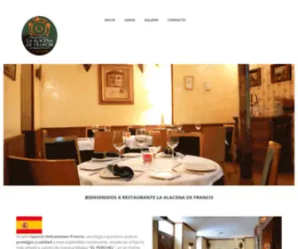 Laalacenadefrancis.com(Cocina española) Screenshot