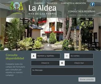 Laaldeadelaspampas.com.ar(Cabañas La Aldea) Screenshot