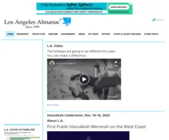 Laalmanac.com(Los Angeles Almanac) Screenshot