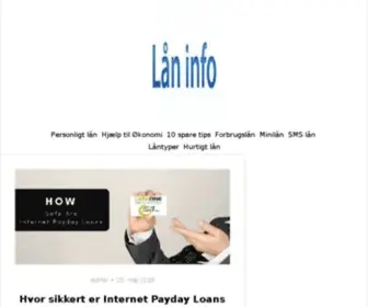 Laaninfo.dk(Låneinformation) Screenshot