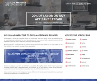 Laappliancerepairs.com(LA Appliance Repairs.com/) Screenshot