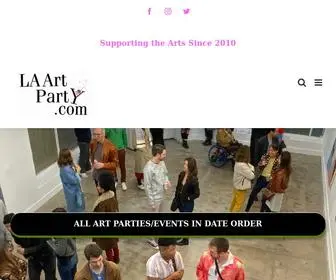 Laartparty.com(LA Art Party) Screenshot