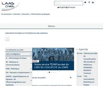Laas.fr(Laboratoire d’analyse et d’architecture des systèmes) Screenshot