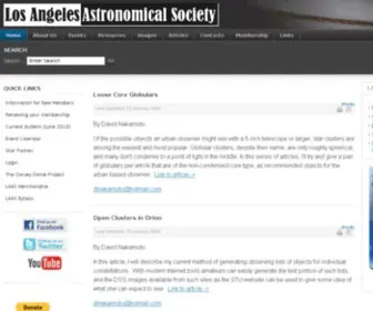 Laas.org(Los Angeles Astronomical) Screenshot