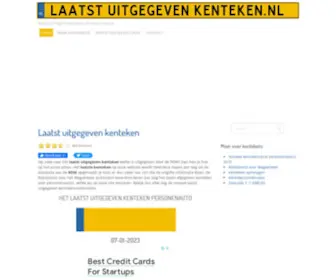 Laatstuitgegevenkenteken.nl(Laatstuitgegevenkenteken) Screenshot