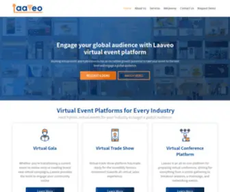 Laaveo.com(Best Virtual Event Platforms) Screenshot