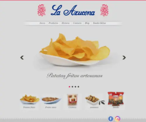 Laazucena.com(Patatas Fritas Artesanas) Screenshot