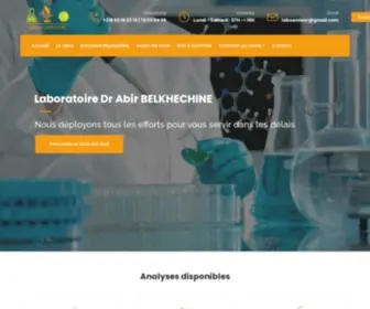 Lab-Belkhechine.com(LABORATOIRE ABIR BELKHECHINE) Screenshot