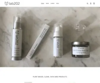 Lab202.com(Cruelty free plant based skin care) Screenshot